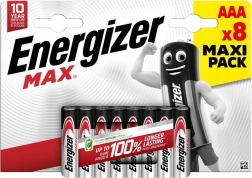 Αλκαλικές μπαταρίες AAA ENERGIZER MAX, blister 8 τεμ.