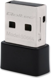 Υπερταχύς ασύρματος mini USB Wi‑Fi αντάπτορας Qoltec 650Mbps