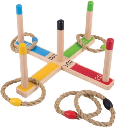 Ξύλινο παιχνίδι ρίψης κρίκων BIGJIGS TOYS