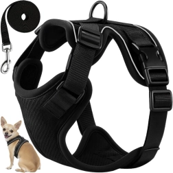 Σαμάρι (harness) χωρίς πίεση για σκύλο και γάτα Purlov Guard XS με λουρί