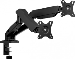 Διπλή βάση για δύο οθόνες 32" IB-MS204-T, 2–9 kg, επιτραπέζιος σφιγκτήρας και διέλευση καλωδίων (grommet), VESA