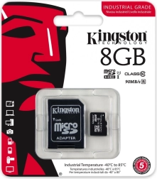 Βιομηχανική κάρτα microSD 8 GB UHS‑I Class 10 KINGSTON
