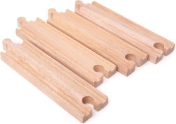 Μακριές ίσιες ράγες BIGJIGS RAIL 21 cm – 4 τεμ.