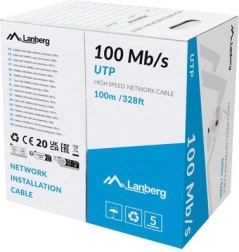 Καλώδιο LAN UTP 100MB/s CCA 100m γκρι