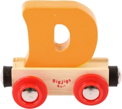 Bigjigs Rail ξύλινο τρενάκι με γράμμα D