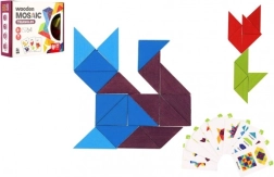 Ξύλινο μωσαϊκό τρίγωνα