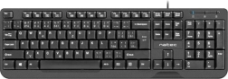 Πληκτρολόγιο Natec Trout Slim USB CZ/SK 1.8m μαύρο