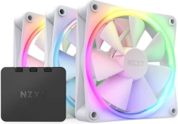 Σετ 3 ανεμιστήρων NZXT F120 RGB με ελεγκτή – λευκό