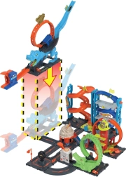 Hot Wheels City Λούπα T‑Rex – ακροβατική πίστα με αυτοκινητάκι