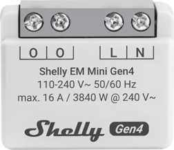 Μετρητής κατανάλωσης ενέργειας Shelly EM Mini Gen4 με Wi‑Fi και Matter