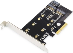 Προσαρμογέας PCIe για M.2 NGFF/NVMe SSD για SATA και NVMe