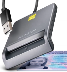AXAGON αναγνώστης έξυπνων και ταυτοτικών καρτών USB με καλώδιο 1,3 m