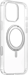 Μαγνητική διάφανη θήκη με βάση BASEUS SkyRing 360° για iPhone 16 Pro