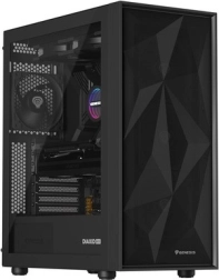 Genesis diaxid 605f midi tower μαύρο με usb‑c