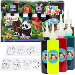 Tuban Tubi Jelly ζωάκια – δημιουργικό σετ τζελ, 6 χρώματα