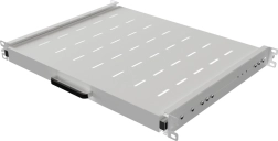 Συρόμενο ράφι για rack 19" 1U, 350 mm, γκρι