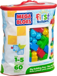 Mega Bloks First Builders μεγάλο σακί με τουβλάκια (60 τεμ.)