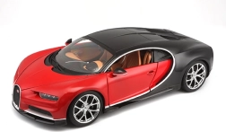 Bburago Bugatti Chiron κόκκινο‑μαύρο 1:18 – μεταλλικό μοντέλο αυτοκινήτου