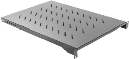 Ράφι για ντουλάπια 19" 1U, 1000 mm, 483 × 750 mm, μαύρο