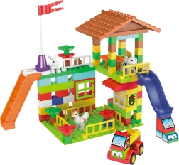 L-W Toys junior τουβλάκια φάρμα – κατασκευαστικό σετ για τους μικρούς, 120 τεμ.