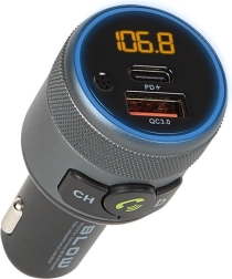 FM πομπός Bluetooth 5.1 με handsfree και γρήγορη φόρτιση QC 3.0 + PD 24 W