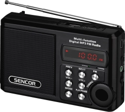 Ραδιόφωνο τσέπης με MP3, USB και microSD, μπαταρία ιόντων λιθίου έως 10 ώρες