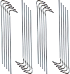 Ατσάλινοι πασαλάκια σκηνής 18 cm, σετ 20 τεμ.