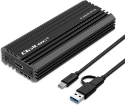 Θήκη Qoltec για M.2 SSD NVMe και SATA με σύνδεση USB-C, χωρητικότητα 2TB