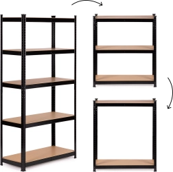 Μεταλλική ραφιέρα με 5 ράφια για γκαράζ και υπόγειο