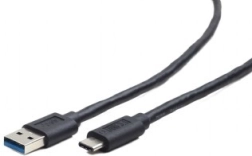 Καλώδιο USB 3.0 USB‑C (A αρσενικό σε USB‑C αρσενικό), 0,5 m, μαύρο
