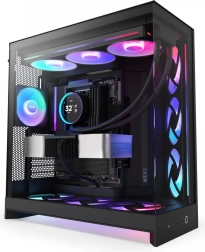 Κουτί υπολογιστή NZXT H9 Flow RGB με παράθυρο, μαύρο