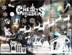 Χριστουγεννιάτικα αυτοκόλλητα παραθύρου – χειμερινά μοτίβα