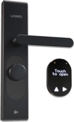 Έξυπνη κλειδαριά πόρτας LOQED Touch Smart Lock μαύρη Wi‑Fi και Bluetooth