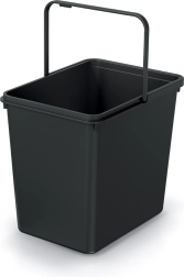Κάδος απορριμμάτων Systema Basic 23 l – ανακυκλωμένο μαύρο