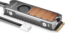 Χάλκινη ψύκτρα με ανεμιστήρα για SSD M.2 2280 διπλής όψης, ύψος 13 mm