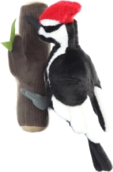 Λούτρινος δρυοκολάπτης σε κλαδί 33 cm eco friendly