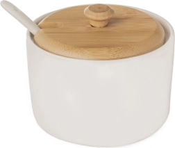 Πορσελάνινη ζαχαριέρα με κουταλάκι WHITELINE 240 ml