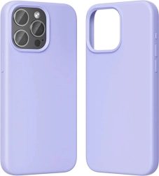 Σιλικονούχα θήκη Vention για iPhone 15 Pro Max με MagSafe (μωβ)