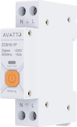Έξυπνη ασφάλεια ZigBee με μέτρηση ενέργειας AVATTO ZWCB16