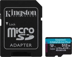 Κάρτα microSD 512 GB Canvas Go! Plus 200 MB/s A2 U3 V30 + αντάπτορας