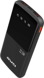 Powerbank 10000mAh με ταχεία φόρτιση 22,5W, 2xUSB + USB-C