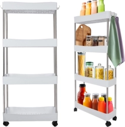 Κινητό ράφι κουζίνας και μπάνιου με ρόδες RUHHY