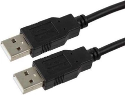 Μαύρο καλώδιο USB AM-AM 1,8 m