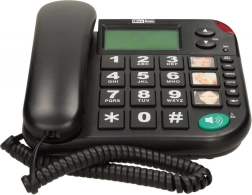 Maxcom KXT 480 BB μαύρο ενσύρματο τηλέφωνο με μεγάλα πλήκτρα