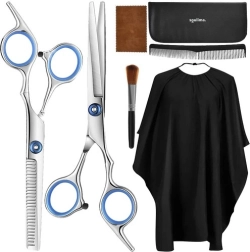 Σετ κομμωτικής 7 τεμαχίων με ψαλίδια και θήκη