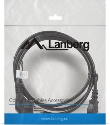 Lanberg καλώδιο τροφοδοσίας Schuko (CEE 7/7) – IEC 320 C13, 1,8 m, μαύρο