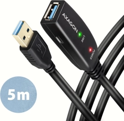 Axagon ενεργό καλώδιο επέκτασης USB με τροφοδοσία 5 m