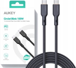 USB-C καλώδιο Kevlar AUKEY, 1m, 5A, 100W PD