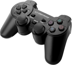 Ενσύρματο gamepad για PS3 και PC USB Trooper μαύρο