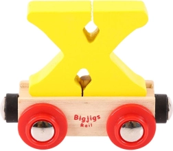 Ξύλινο βαγονάκι με το γράμμα X - Bigjigs Rail